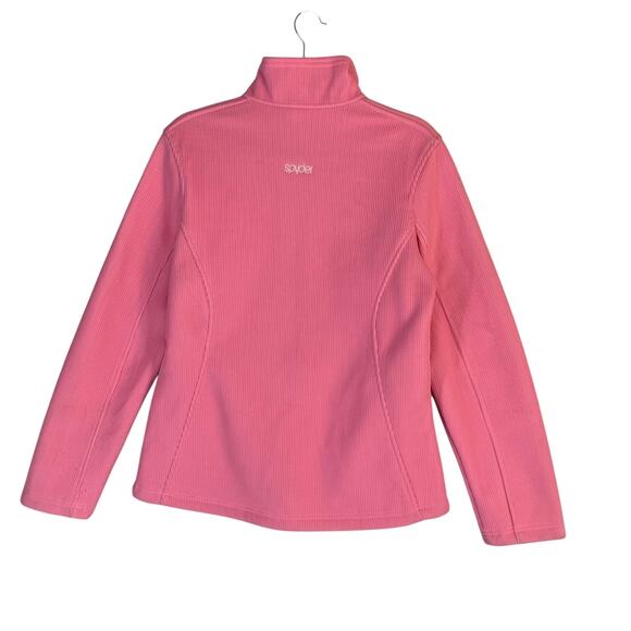 Spyder Core Sweater Fleece Lined Jacket Women's L Pink Full Zip Warm Winter - Picture 9 of 12